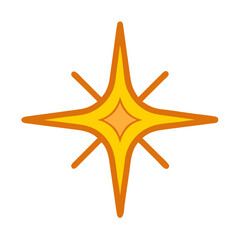 Eight-Point Sharp Sparkle Icon Design