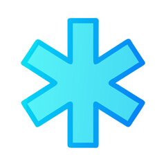 Emergency Star Medical Symbol Icon Design