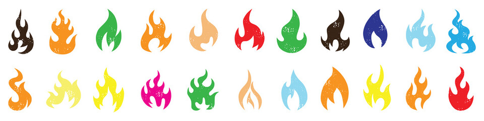 Flame Fire kid crayon pencil vector. Childish flame background. Cheerful kid draw illustration.  simple doodle art