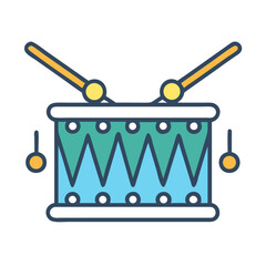 Festival Drums Music Icon Design