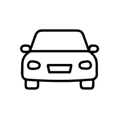 Front View Car Vehicle Icon Design