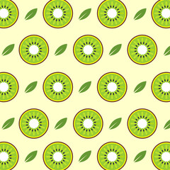 seamless pattern with kiwi