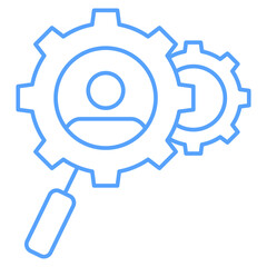 Target Market icon blue style