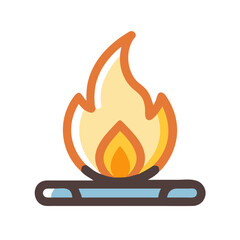 Gas Flame Energy Icon Design