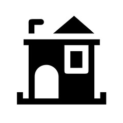 Indoor Play Fort Structure Icon Design