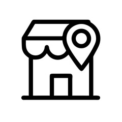 Local Store Location Marker Icon Design
