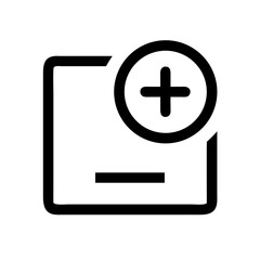 Obraz premium Medical Add Button Icon Design