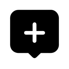 Fototapeta premium Medical Add Button Icon Design