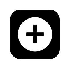 Obraz premium Medical Add Button Icon Design