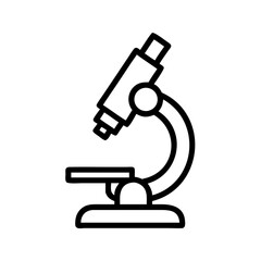 Microscope Lab Test Symbol Icon Design