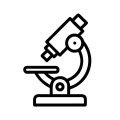 Microscope Lab Test Symbol Icon Design