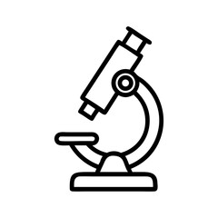 Microscope Lab Test Symbol Icon Design