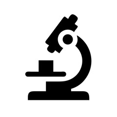 Microscope Lab Test Symbol Icon Design