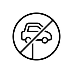 No Parking Allowed Icon Design
