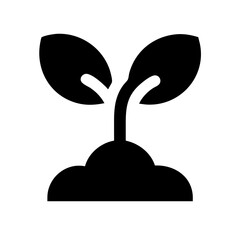 Organic Plant Seedling Icon Design
