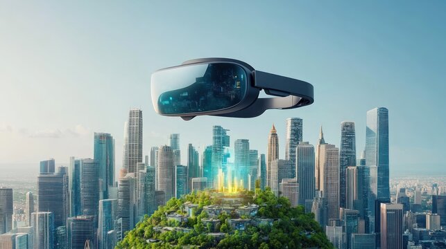 Virtual Reality Cityscape: Exploring Futuristic Urban Environments