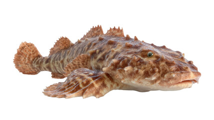 Fototapeta premium Realistic Wobbegong Shark Isolated on White Background Transparent Background