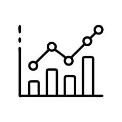 Polling Bar Graph Results Icon Design