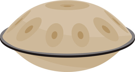 Flat Handpan Musical Instrument