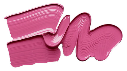 Bold pink Brush Strokes, A thick pink paint smear with visible brush texture
