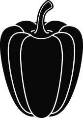 bell pepper slice on white background