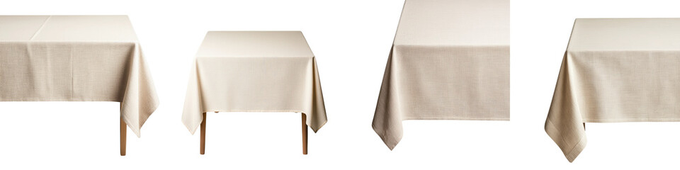 Elegant neutral-toned table cloth