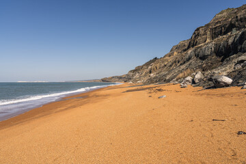 The Channel Coast near Chale Bay, Isle of Wight, UK