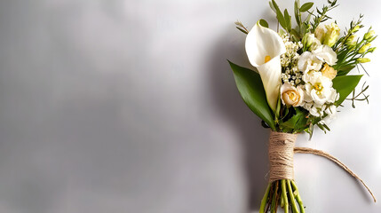 A minimalist floral bouquet wrapped in twine simple ye 5a31163b 8f8d 4bb8 8337 8c1216b0e835