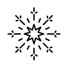 Radiating Eight Point Sparkle Icon Design