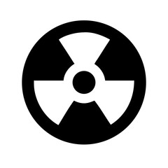 Radioactive Hazard Symbol Icon Design