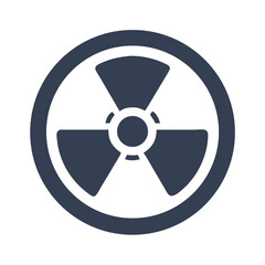 Radioactive Hazard Symbol Icon Design