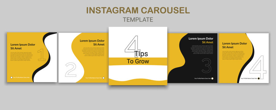 Carousel post template set, Modern instagram carousel post design, Social Media Carousel Post, Instagram Carousel Template.editable carousel slide template for social media posts.