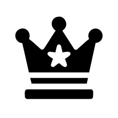 Royal Crown Winner Trophy Icon Design