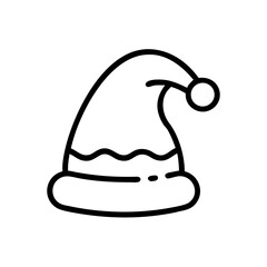 Santa Hat Christmas Symbol Icon Design