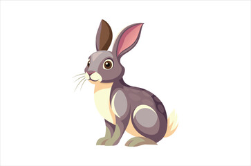 rabbit vector, icon vector illustration, rabbit silhouette of a rabbit isolated on a white background, eps, png, svg,  vector