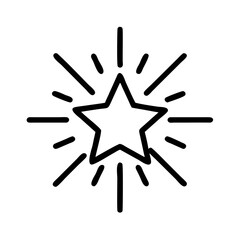 Sharp Radiating Star Icon Design