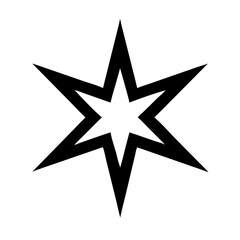 Fototapeta premium Sharp Radiating Star Icon Design