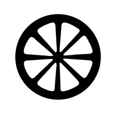 Obraz premium Sliced Citrus Fruit Wedge Icon Design