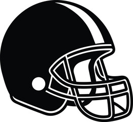 football helmet on white background  .eps
