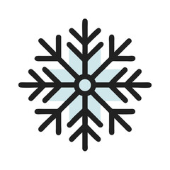 Snowflake Winter Weather Symbol Icon Design