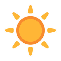Sun Symbol Summer Weather Icon Design