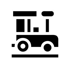 Toy Train Playground Ride Icon Design