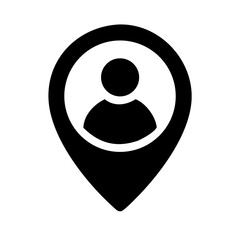 User Location Map Marker Icon Design