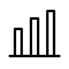 Vertical Bar Chart Graph Icon Design