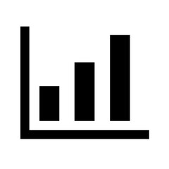 Vertical Bar Chart Graph Icon Design
