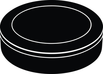 hockey puck on white background  .eps