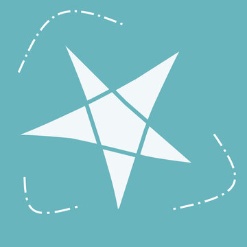 Abstract Star Icon &ndash; Geometric Minimal Symbol Design