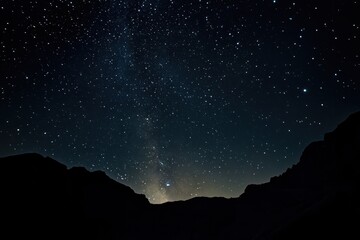 dramatic timelapse of night sky, Dolomites mountains, glowing galaxy overhead