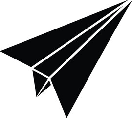 paper airplane mid flight on white background  .eps