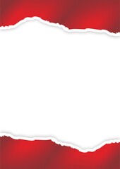 VERTICAL DOUBLE TORN PAPER ABSTRACT BACKGROUND RED MAROON
